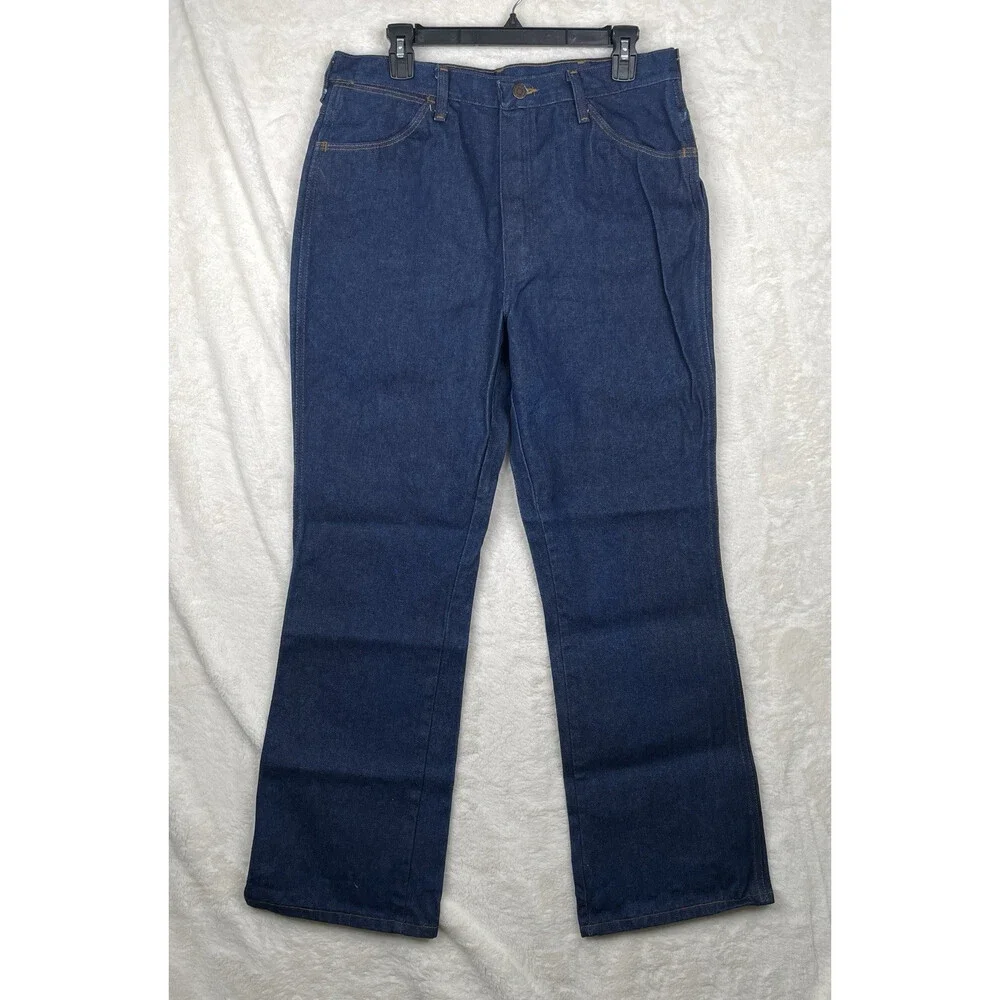 Vintage Wrangler Cowboy Jeans Mens 36x32(34x30) Regular Fit Denim USA 0945DEN*